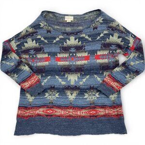 Denim & Supply Ralph Lauren Men's XL Sweater Vintage Geometric Aztec Navajo Knit